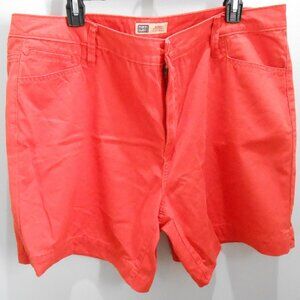 Faded Glory Women's Orange 5 Pocket Hi Rise Cotton Denim Shorts-Size 18W